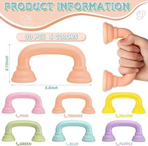 Shappy 30pcs Whisper Reading Phones for Classroom Auditory Feedback Whisper Phone Manipulatives for Preschool Children Accelerates Reading Fluency and Pronunciation Toy Tool Supplies (Pastel Color) in Kuwait
