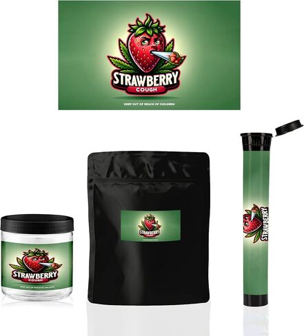 100pcs Adhesive Waterproof Label Stickers for 116mm Joint Holder (Pre roll Tubes), Smell Proof Bag and Jars (Vinyl Sticker Pack) - Peel and Stick Labels with Easy DIY Application (GDP) in Saudi Arabia