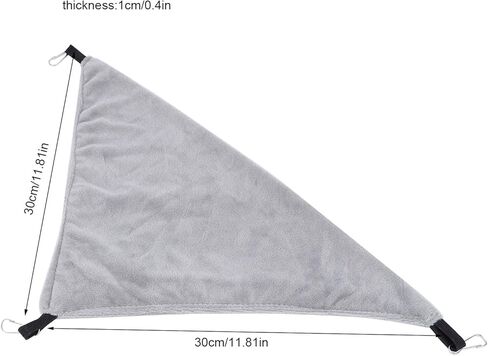 TNFEEON صغيرة المثلث الأليفة أرجوحة ، الهامستر السكر السكر طائرة شراعية غينيا خنزير معلقة سرير عش مريح (رمادي) in Kuwait