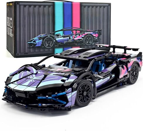 Remote Control Car Building Set, 1:14 Technical Sports Racing Car Building Kit, with Motors and Rechargeable Battery, Toys Gift for Adults & Boys Age 12+ (1314 PCS) in Saudi Arabia