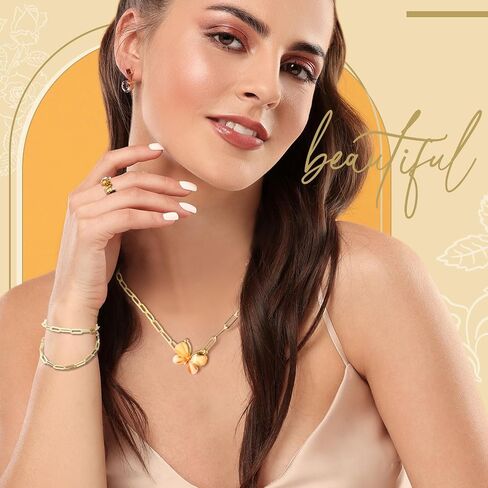 Landical 20 PCS Gold Paperclip Chain Bracelets Kit Kit Charm Charm Stain for Jewelry Making Paperclip Link Bracelets with Compster Clasps for Women Men in Kuwait