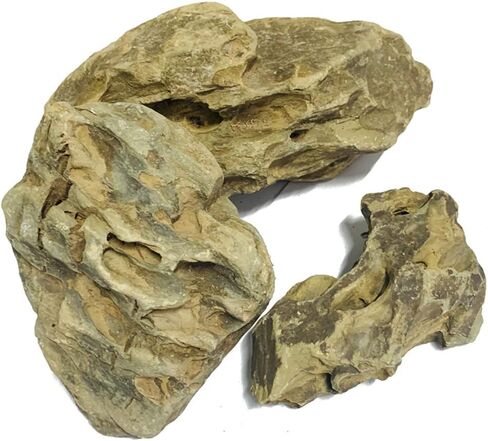 Natural Stone Aquarium Decoration 4.4 lb Dragon Stone Rock Mixed Sizes for Micro Landscape Fish Tank Decor in Saudi Arabia