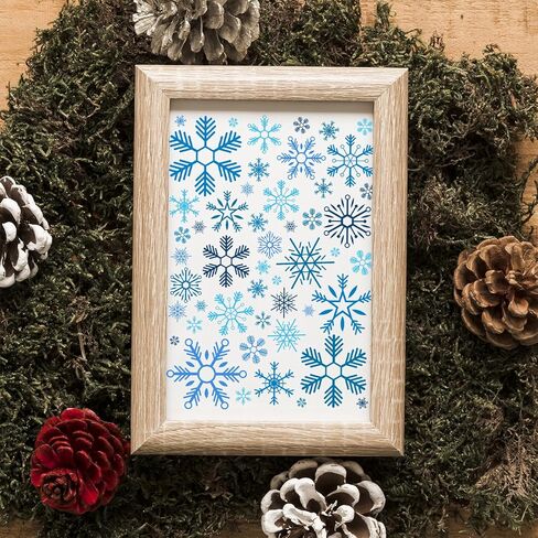 خلفية ندفة الثلج في عيد الميلاد طوابع واضحة لصنع البطاقات وصنع اليومية ، طوابع عيد الميلاد من المطاط ، طوابع هدايا عيد الميلاد لخسارة أوراق DIY الألبوم الحرفي in Kuwait