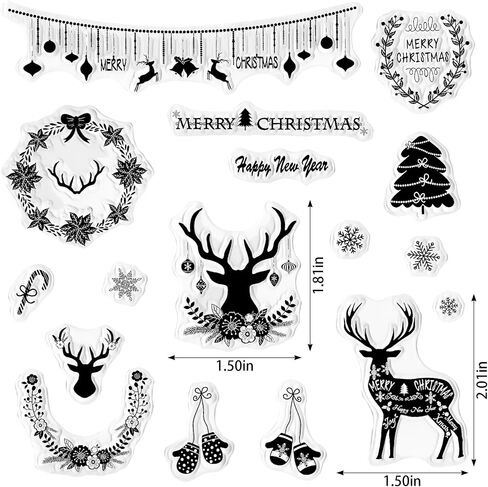 Christmas Snowflake Background Clear Stamps for Card Making and Journaling, Xmas Snow Rubber Stamps Christmas Gift Stamps for Scrapbooking DIY Cards Album Crafts in Saudi Arabia