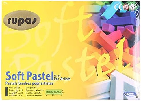 Rupas Soft Dry Pastel 64 Color Set Square Chalk in Saudi Arabia