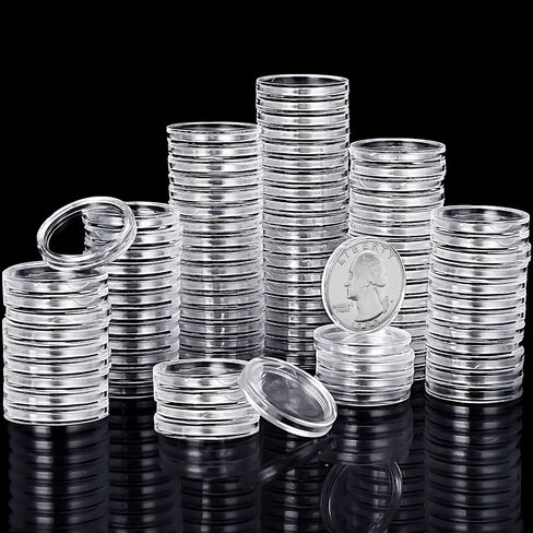 Hicarer 300 PCS 25 مم كبسولات حامل العملة in Saudi Arabia