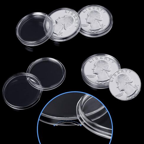 Hicarer 300 PCS 25 مم كبسولات حامل العملة in Saudi Arabia