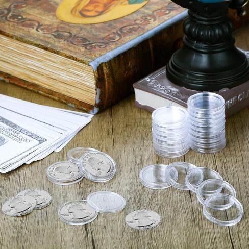 Hicarer 300 PCS 25 مم كبسولات حامل العملة in Saudi Arabia