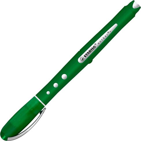 STABILO Rollerball worker+ colorful - Pack of 4 - Green, Red, Blue, Black, 0.5 mm Medium Tip, Non-Slip Grip, Smooth Writing, Consistent Ink Flow in Saudi Arabia