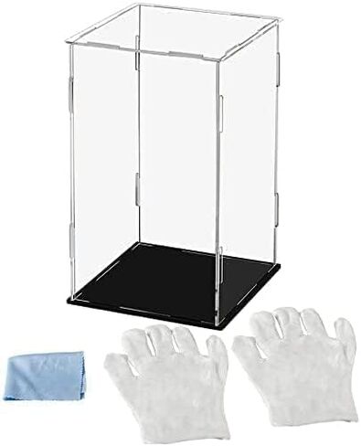 حالة العرض 7.8x5.9x7.8inch ، 20x15x20cm للمقتنيات تجميع حالة زجاجية بديلة أكريليك واضحة لأرقام عرض الأرقام المنزلية لتنظيم الألعاب in Kuwait