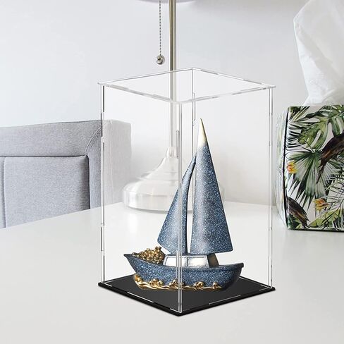 حالة العرض 7.8x5.9x7.8inch ، 20x15x20cm للمقتنيات تجميع حالة زجاجية بديلة أكريليك واضحة لأرقام عرض الأرقام المنزلية لتنظيم الألعاب in Kuwait