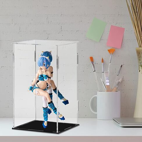 حالة العرض 7.8x5.9x7.8inch ، 20x15x20cm للمقتنيات تجميع حالة زجاجية بديلة أكريليك واضحة لأرقام عرض الأرقام المنزلية لتنظيم الألعاب in Kuwait