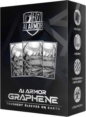 Graphene Series (Colorless) - 100ct Textured Matte TCG/MTG Art Sleeves in Saudi Arabia