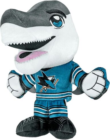 Bleacher Creatures San Jose Sharks SJ Sharkie 8" NHL Kuricha Mascot Sitting Plush - Soft Chibi Inspired Mascot in Kuwait