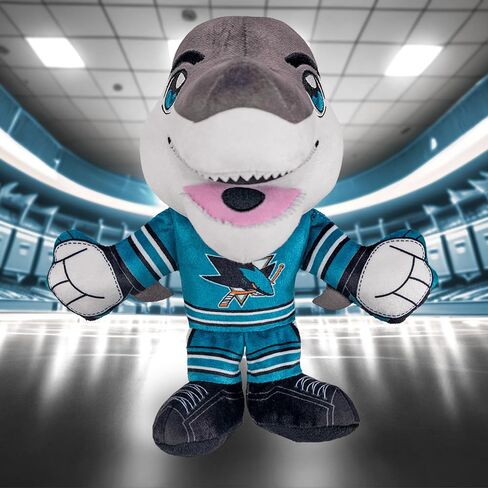 Bleacher Creatures San Jose Sharks SJ Sharkie 8" NHL Kuricha Mascot Sitting Plush - Soft Chibi Inspired Mascot in Kuwait