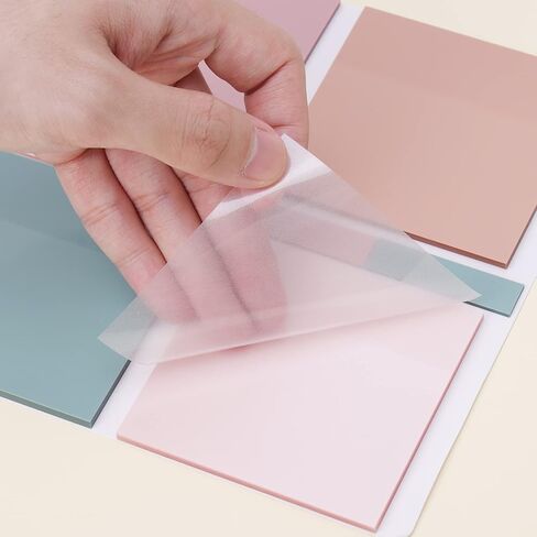 EOOUT 480pcs Transparent Sticky Notes, Multi Size Clear Sticky Notes Tabs Set for Annotation Books Page Markers Index Bible Accessories, Aesthetic School Study Supplies in Kuwait