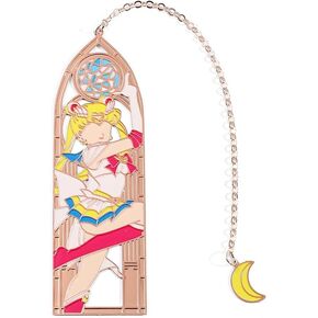 Anime Magic Stick Hollow Bookmark Metal Kawaii Magical Classic Page Marker Tool Bookmark Student Stationery for Fans Collect Souvenir (Style-5)