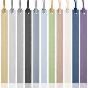 12Pcs Leather Bookmarks Leather Pastel Book Reading Page Markers Colorful Bookmarks with Rope Handmade Leather Bookmarks for Women Men Bookworms Teachers Students Book Lovers Reading Supplies