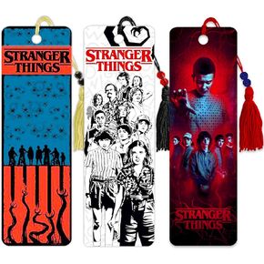 Stranger Things Bookmark Set - Bundle with 3 Collectible Stranger Things Bookmarks Featuring Eleven and More | Stranger Things Merch and Stocking Stuffers