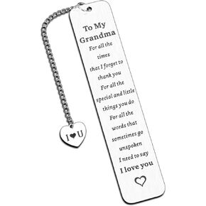 Gigi Gifts for Grandma Nana Mimi, Stocking Stuffers, Bookmarks for Grandma Grandmother from Grandaughter Grandson, Birthday Thanksgiving Retirement Gifts for Nana Grammy Mimi, Best Grandma Gifts