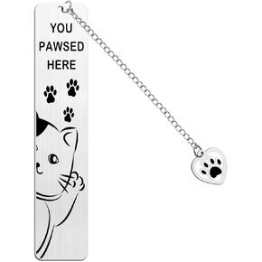Cat Paw Bookmark Portable Cute Bookmarks Tool, Exquisite Book Marks Gifts for Reading Women, Cat Bookmarks Tool for Women, Ideal Cat Book Mark Perfect for Cat and Book Lovers