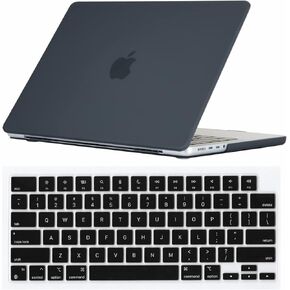 Se7enline Compatible with MacBook Pro 14 inch Case 2021/2022/2023/2024 Frosted Hard Shell Laptop Cover for Mac Pro 14-inch Model A2442 A2779 A2918 A2992 A3112 A3401 M4 M3 M2 M1&Keyboard Skin, Black