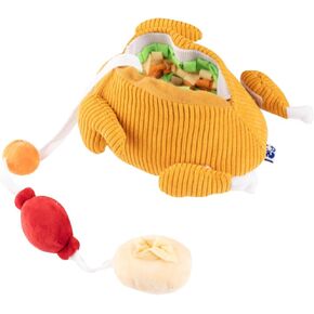 PAWTY Turkey Interactive Toy - Snuffle Toy for Dogs - Interactive Dog Toy with Treat Slot for Mental Enrichment - Fun Plush - Squeaky Toy - Chew Toy for Small to Medium Dog