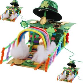 EYUNSTAR St Patrick's Day Leprechaun Trap Kit - 3 Sets DIY St Patrick's Day Leprechaun Trap Kit to Make A Trap to Catch A Leprechaun, St. Patrick’s Day Craft & Decoration Gifts