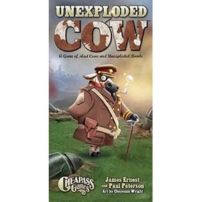 Cheapass Games: Unexploded Cow, A Game of Mad Cows and Unexploded Bombs, Hilarious, Fast Paced, Family Fun Card Game, For Ages 12 and up