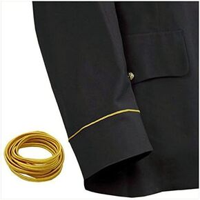 Army Soutache: Gold 1/8 inch - 1 yard cut