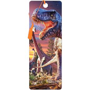 Bookmark - T-Rex Attack from Deluxebase. A Dinosaur Book Marker with lenticular 3D Artwork Licensed from Renowned Artist David Penfound