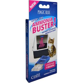 Catit Magic Blue Ammonia Buster - Reduces Urine Odour and Smells for a Fresh Cat Litter Box