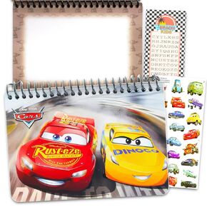 Disney Pixar Cars Memo Pad Set - Bundle with Lightning McQueen Notebook, Cars Stickers, and More for Kids Adults | Lightning McQueen School Supplies