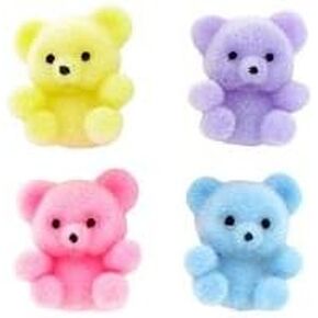 Miniature Assorted Pastel Flocked Teddy BearsNew by: CC