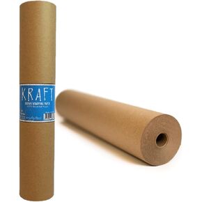 Kraft Brown Paper Roll 30 "× 2،400" (200 قدم) - 100 ٪ من ورقة البناء والتعبئة القابلة لإعادة التدوير