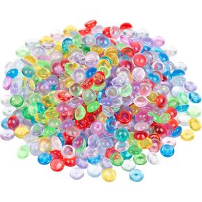 Maddie Rae's 12oz Beads Rainbow Drops - Non-Toxic Acrylic Beads, Great for Making Fishbowl, Shushie, Vase Fillers, Great for Arts & Crafts, Slime Glue Making Supplies, School Projects, Kids Gift