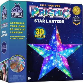 Prismic Make Your Own Lantern Heart 3D Light – Easter Gifts for Kids 8-12, Arts and Crafts Kit for Girls Ages 8-12, Gifts for 8-10-12 Years Old Girl Birthday, Teens & Tween Girls Room Decor