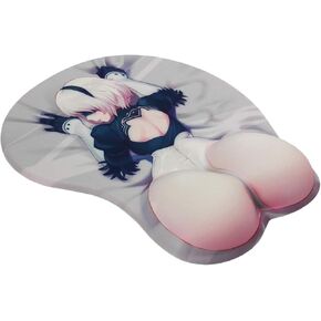 مضحك kawaii mouse mouse pad لطيف لطيف أنيمي فأر كمبيوتر وسادة معصم الرمادي الرمادي