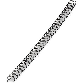 Fellowes Wire Binding Spines, 1/2 Inch Diameter, Black, 100 Sheets, 25 Pack (5255401)