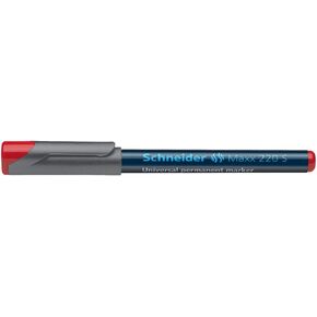 Schneider Maxx 220 S Permanent – Permanent Marker (Red, 0.4 mm