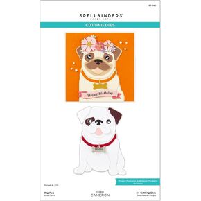 Spellbinders Big Pug Etched Dies, Metal