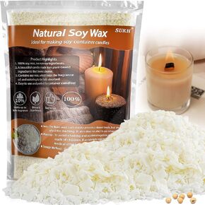 Sukh Soy Wax لصنع الشموع - شمع الصويا الطبيعية نقي Cera Para Velas Candle