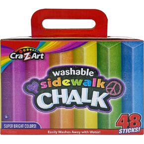 Cra-Z-Art 48 Piece Washable Triangle Sidewalk Chalk Set