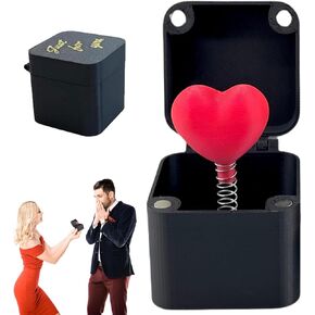 The Box Red Love Heart，Surprise Gift Valentines Day Surprise Box，Funny Gifts，Gag Gifts Funny Adult，White Elephant Gifts for Adults，Valentine's Day Gifts for Men and Women