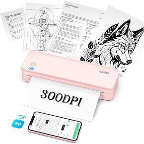 الطابعة المحمولة اللاسلكية Jadens ، الدعم 8.5 '' × 11 '' ، طابعة حرارية بلوتوث 300DPI ، طابعة سفر ، طابعة غير متوافقة مع iOS ، Android & Laptop in Kuwait