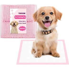 Puppy Pads,Disposable Puppy Training Pads,Super Absorbent Leak-Proof Dog and Puppy Pet Training Pads,Pink Puppy Pads for Puppies,Dogs,Cats,Rabbits(24" X 24" - 40PCS) in Kuwait