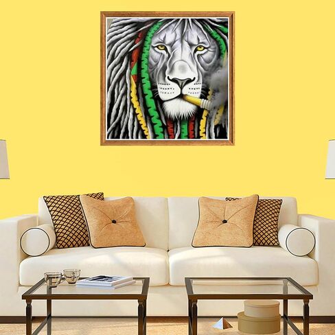 Bimkole 5D Diamond Painting Kits Flower, Full Drill Yellow Rose Water DIY Rhinestone Embroidery Set Paint with Diamonds Art by Number Kits Cross Stitch Home Wall Craft Decoration Painting 12x16in in Saudi Arabia