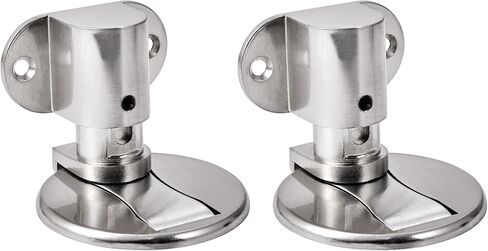 Black Floor Mount Door Stopper，Height-Adjustable Invisible Magnetic Door Stop,Door Catch/Stopper for Bottom of Door，Hold Your Door Open，with Adhesive No Drilling,for Home Office Bedroom in Kuwait