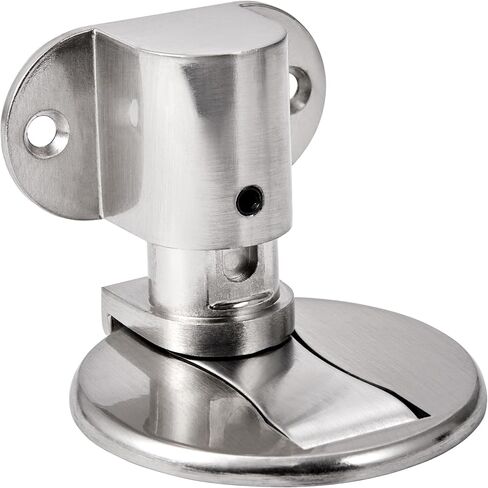 Black Floor Mount Door Stopper，Height-Adjustable Invisible Magnetic Door Stop,Door Catch/Stopper for Bottom of Door，Hold Your Door Open，with Adhesive No Drilling,for Home Office Bedroom in Kuwait