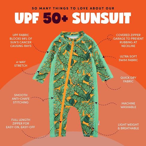 SwimZip Boys' Long-Sleeve UPF 50+ Swimsuit for Baby, Toddler, & Little Boys in Kuwait